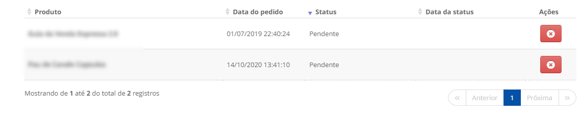 Verificar solicitações enviadas de afiliação