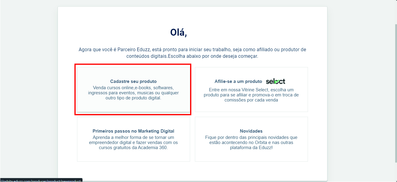 Como Cadastrar um produto na Eduzz